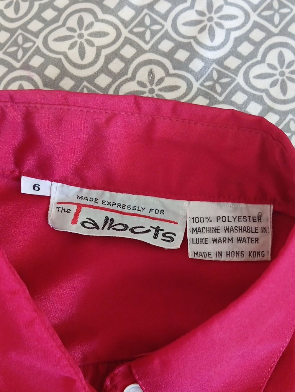 Talbots Hot Rrf Button-Front Blouse - Picture 2 of 2